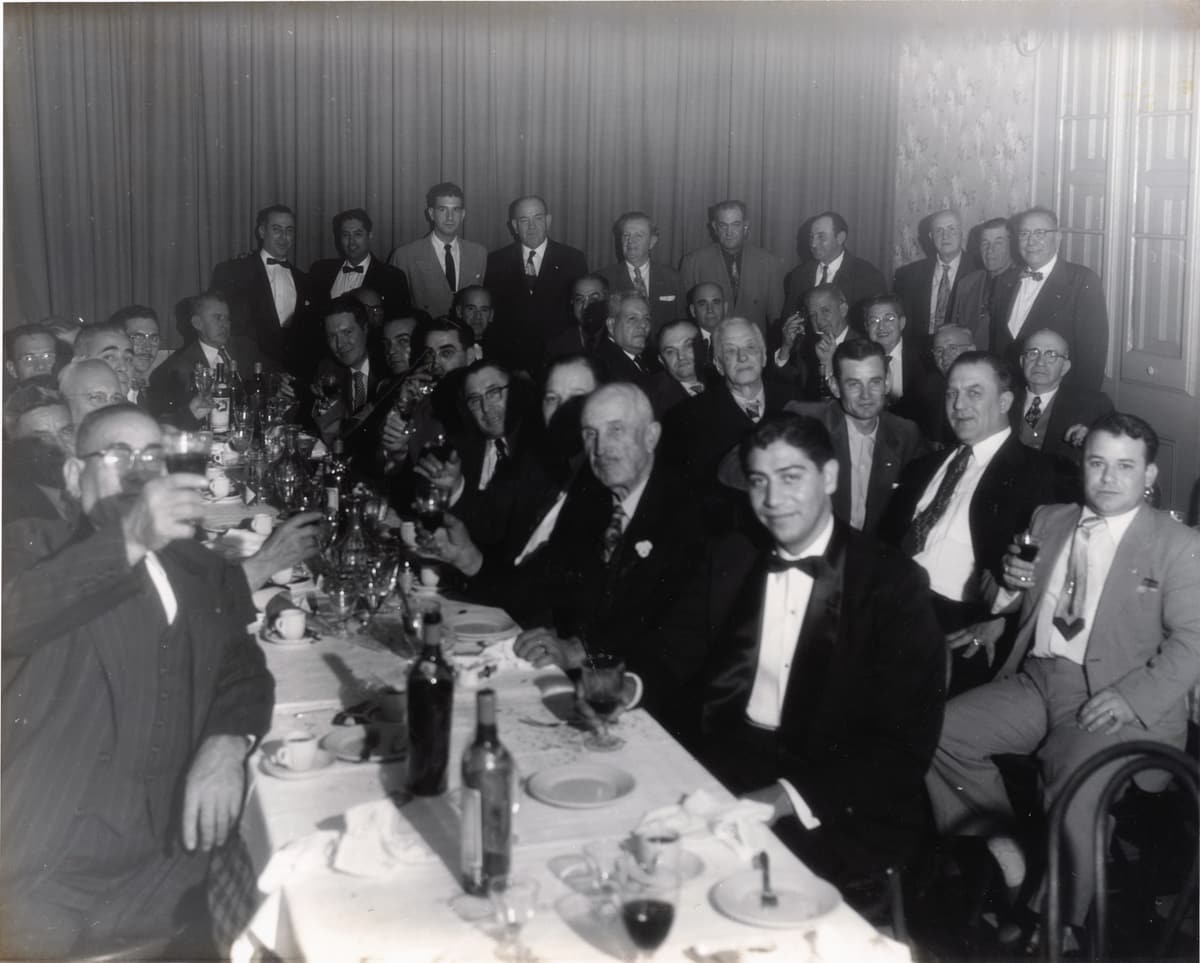 Banquete de la Logia, 17 de diciembre de 1955.